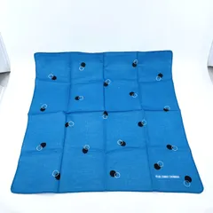 49 AV JUNKO SHIMADA　ジュンコシマダ ハンカチ　スカーフ　コットン　ブルー　ドットのサムネイル