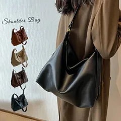 ショルダーバッグ レディース 大きめ 大容量 A4 お洒落 横型 無地 フェイクレザー メッセンジャーバッグ 肩掛け 斜め掛け ショルダー