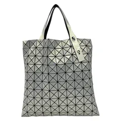 BAOBAO ISSEYMIYAKE(バオバオイッセイミヤケ) トートバッグ美品  - シルバー×黒