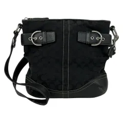 COACH(コーチ) ショルダーバッグ シグネチャー柄 3593 黒 レザー