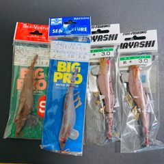 激レア 初期 林釣漁具製作所えびシャクリ布 巻エギ13本セットヨーズリ