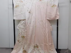 P41218　本格加工　桜色の　訪問着　仮仕立て　新古品　ｋ