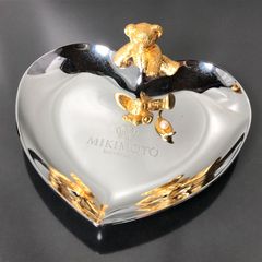 真珠☆ミキモトインターナショナル☆テディベアシルバーハート