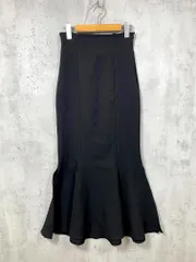 美品 LAUIR ラウアー 定価6160円 スリットマーメイド スカート sizeM/黒 ■■レディース