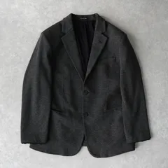 エンポリオ アルマーニ シングル スウェット生地 テーラードジャケット グレー メンズ