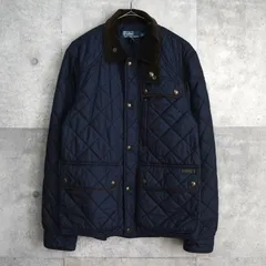 ポロ ラルフローレン コーデュロイ襟 キルティングジャケット ネイビー メンズ