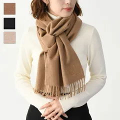 Max Mara マックスマーラ マフラー WKCLARA クララ ピュア キャメル ストール 4546234206 レディース ブラウン ブラック ライトベージュ フリンジ ロゴ 秋冬
