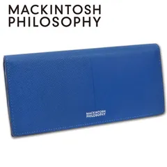 マッキントッシュフィロソフィー MACKINTOSH PHILOSOPHY 牛革 長財布 エクセラ メンズ ブルー 青 レザー 定価19,800円 箱少々汚れのサムネイル