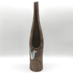 備前焼・花器・花瓶・一輪挿し・フラワーベース・No.251123-19・梱包サイズ80