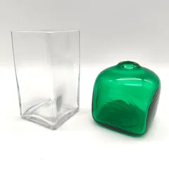 ガラス花瓶・花器・フラワーベース・ミニサイズ・2個セット・No.251123-24・梱包サイズ60