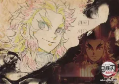 【中古】マグカップ・湯のみ 煉獄杏寿郎(右向き/笑み) 紙製ランチョンマット 「テレビアニメ 鬼滅の刃 無限列車編×ufotable Cafe×マチ★アソビCAFE」 フード・デザートメニュー注文特典