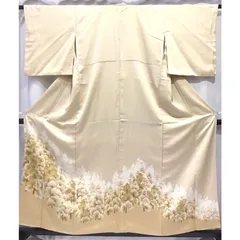 着物・色留袖・三つ紋・樹木・クリーム系地・No.200701-1778・梱包サイズ80