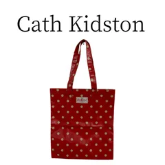 ★美品 Cath Kidston 赤・ベージュ ナイロントートバッグ