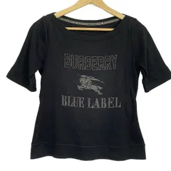 Burberry Blue Label(バーバリーブルーレーベル) 半袖Tシャツ サイズ38 M レディース - 黒 クルーネック/スタッズ