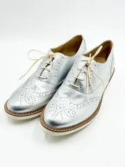 BARCLAY バークレー ウイングチップ レースアップシューズ 23.0cm シルバー系