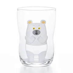 【在庫セール】アデリア(ADERIA) 【 つよいこ グラス Mサイズ しろくまのパンツ 185ml キッズデザイン賞受賞 化粧箱入 日本製 6231 】 tupera tupera 子供 食器 割れにくい 強化 ガラス 誕生日 ギフト 贈り物 プレゼント 持
