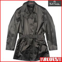 【美品/ライナー有】PS Paul Smith トレンチコート ベルト付 黒 L Paul Smith ポールスミス トレンチコート L メンズ ライナー付き PS
