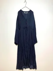 Ray BEAMS レイビームス 63-26-0475-690 小花柄 長袖 ワンピース 紺 ■■レディース