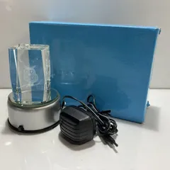 3D クリスタルアート LEDライト 回転台付 フクロウ 梟　[管理No.：O11361_J1_60]