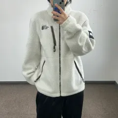 THE NORTH FACE ザノースフェイス ブラウン アイボリー バイカラー フリース