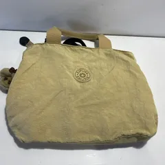 kipling キプリング トートバッグ ショルダーバッグ チャーム付き ベージュ　[管理No.：O11371_H1_80]