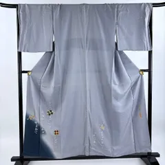 509mh76●螺鈿作家 藤本隆士 訪問着 野ブドウ文様 薄桜色 ラメ 金銀彩● 螺鈿作家【藤本隆士】正絹訪問着フルセット 松 身丈158 裄67 未使用品