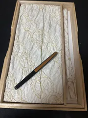 留袖用 正絹 礼装用 帯揚げ 帯締め 末廣 3点セット桐箱入り②