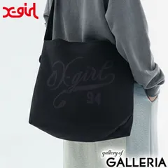 エックスガール ショルダーバッグ レディース 大きめ 通学 X-girl 斜めがけ 軽量 軽い 大人 斜めがけバッグ メッセンジャー ロゴ 女子 通勤 ショルダー 横型 A4 LOGO AND NUMBER MESSENGER BAG 105253053002