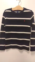 M2　ポロラルフローレン　120cm　インド綿　ボーダートップス　使用感有り　洗濯OK