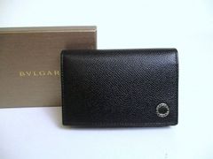 BVLGARI 名刺入れ カードケース レザー 黒 付属品完備 0605-① - メルカリ