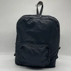 BN7150□アニエスベー リュック ポケッタブル パッカブル 折り畳み ブラック 旅行 サブバッグ
