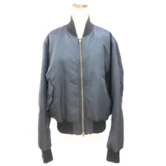 【中古】BALENCIAGA バレンシアガ ミリタリージャケット サイズ50 486234 TWD13 ブラック 黒 メンズ ボンバーブルゾン PARIS刺繍 MA-1 アウター LLサイズ  17AW A2505279 【無料ギフトラッピング承ります】のサムネイル