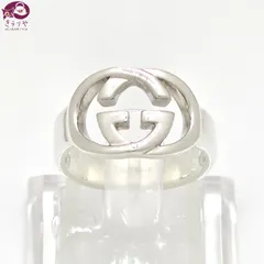 GUCCI グッチ 190483 ブリット リング 8 約8号 スターリングシルバー SV925 GG/オープンG デザイン 箱 保存袋 コントロールカード 封筒 イタリア製