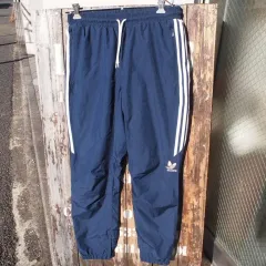 adidas skateboarding アディダス スケートボーディング トラックパンツ 3本線 ナイロンパンツ ジャージ US-M   O
