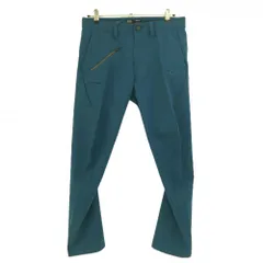 【超美品】オークリー パンツ ブルーグリーン 複数ポケット ティー装着可 メンズ 32 ゴルフウェア Oakley