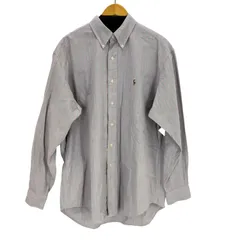 ラルフローレン RALPH LAUREN CLASSIC FIT スモールポニー刺繍 L/Sストライプシャツ メンズ JPN：L 