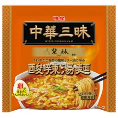 明星食品 中華三昧 榮林 酸辣湯麺 103g×12個入| 送料無料 サンラータン 食品 即席 ラーメン