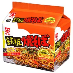 明星食品 鉄板焼そば 5食パック×6袋入| 送料無料 インスタント食品 即席麺 袋めん 焼きそば