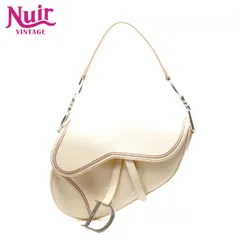 Christian Dior クリスチャンディオール ショルダーバッグ レザー サドルバッグ【中古】