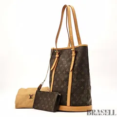 LOUIS VUITTON ルイ・ヴィトン バケットGM M42236 バッグ トートバッグ ポーチ付き バケツバッグ バケットバッグ ブラウン レディース 保存袋