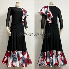 新品　社交ダンス　ツーピース　ピンク　フリル　マーメイド　セットアップ　1217 新品 社交ダンス ツーピース ワルツ ピンク セットアップ 衣装 2977