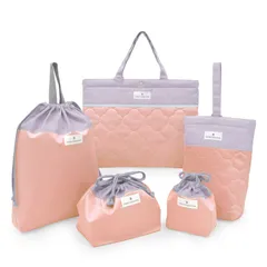 COLORFUL CANDY STYLE 新品  入園入学セット キルティング くすみ無地 くすみローズ