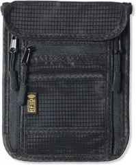 Liferinger パスポートケース 大手旅行会社ツアコン監修 スキミング防止 セキュリティポーチ 日本ブランド 首さげ パスポートカバー コンパクト 7ポケット 海外旅行 (ブラック)