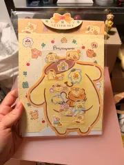 サンリオ ポムポムプリン 便箋セット ステッカー含む