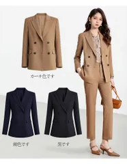 スーツジャケット無地  レディース 上下セット   ビジネス リクルート オフィス 通勤 大きいサイズ ビジネス 就活 入学式 ママ 卒業式 オフィスカジュアル おしゃれ 2405#