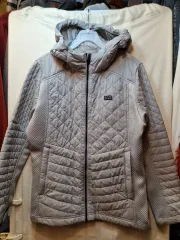 K2 レディース キルティング フード ダウン ジャケット