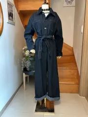デニムワイド オールインワン