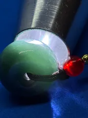 天然翡翠A貨 藍花翠 平安扣ペンダント 5715-1/5