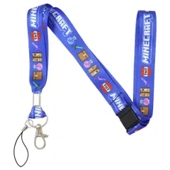 【メール便】マインクラフト ネックホルダー ネックストラップ モチーフ Minecraft 携帯ストラップ ゲームキャラクター グッズ 