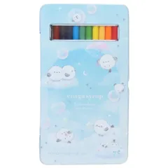 【メール便】色鉛筆 缶入り 12色 いろえんぴつ エナガシロップ クーリア 新学期準備文具 小学生 筆記用具 プレゼント グッズ 